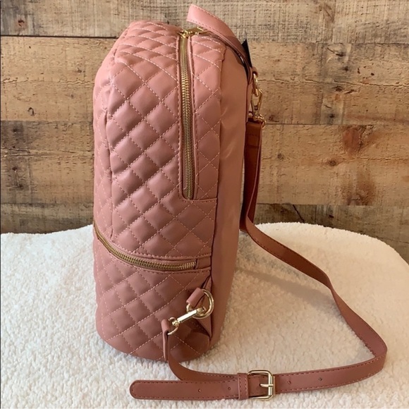 Bebe Quilted Blush Backpack - Picture 3 of 5